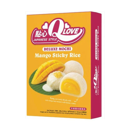 QLove Mango & Sticky Rice Deluxe Mochi 168g TWN