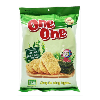 Rice cracker with seaweed and grilled squid flavor ONE ONE 104g