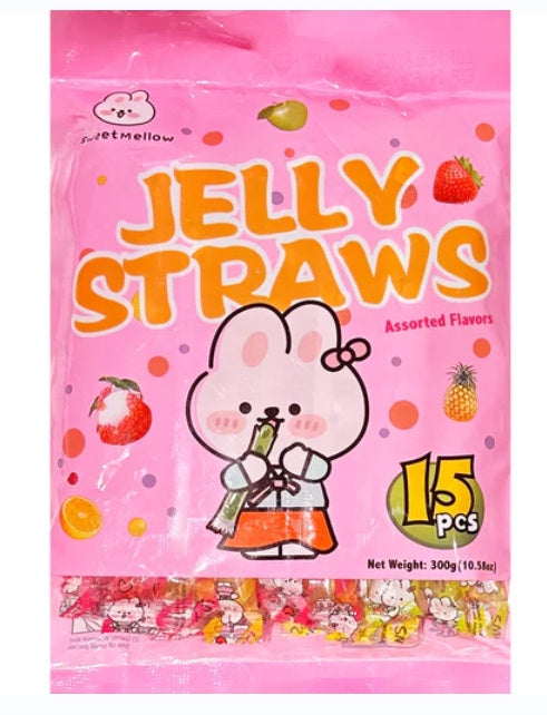 SweetMellow-Jelly Straws Assorted 300g