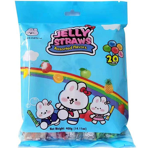 SweetMellow-Jelly Straws Assorted 400g
