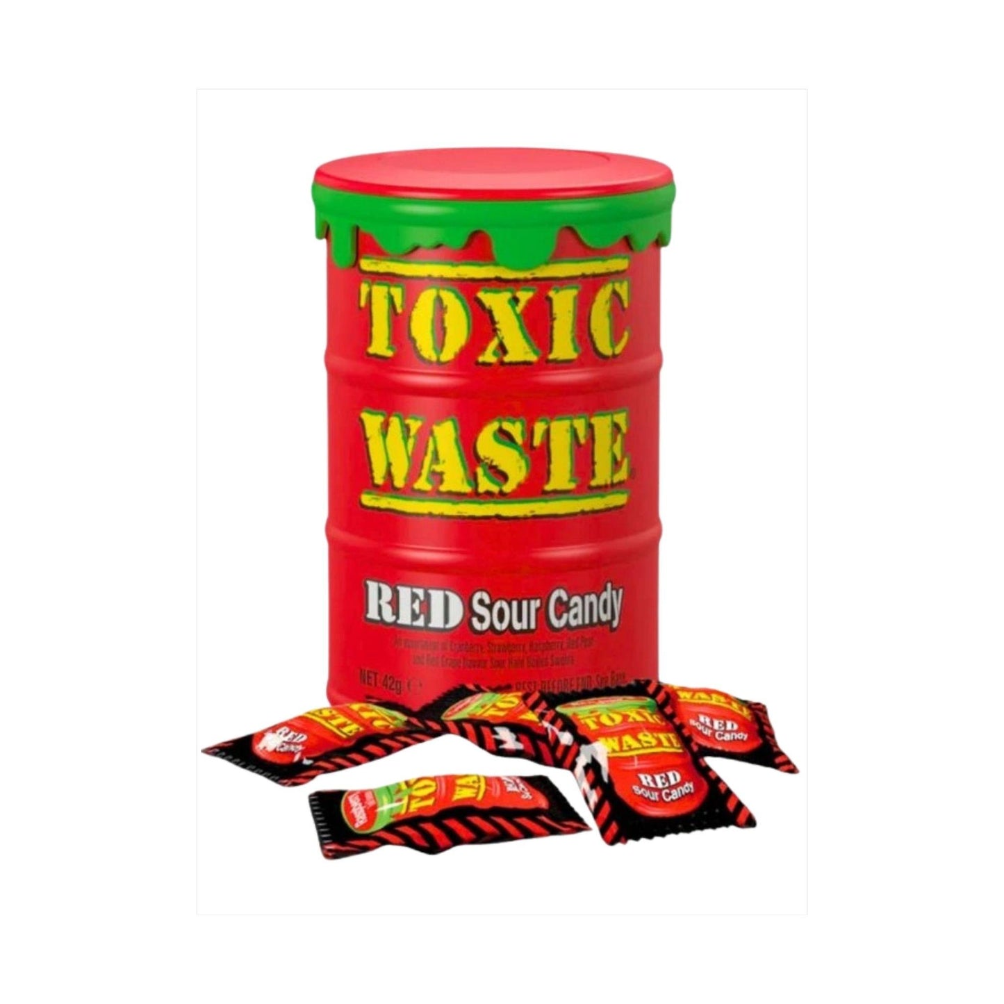 Toxic Waste Red Kyselé Bonbóny 42g