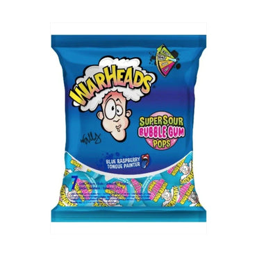 Warheads Super Sour Bubble Gum Pops 7x15g